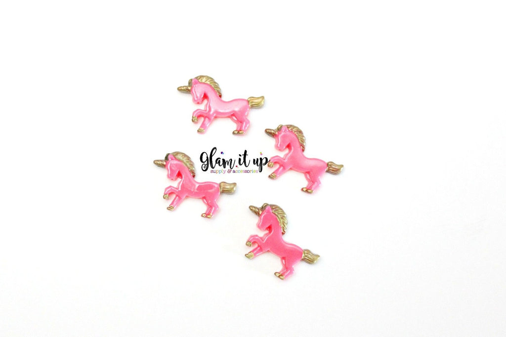 Unicorn Hair Bow Center-Unicorn resin-unicorn cabochon