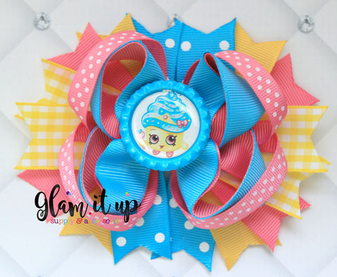 Shopkins Cupcake Queen Hair Bow