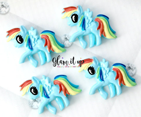 My Little Pony Bow Center - Rainbow Dash Resin