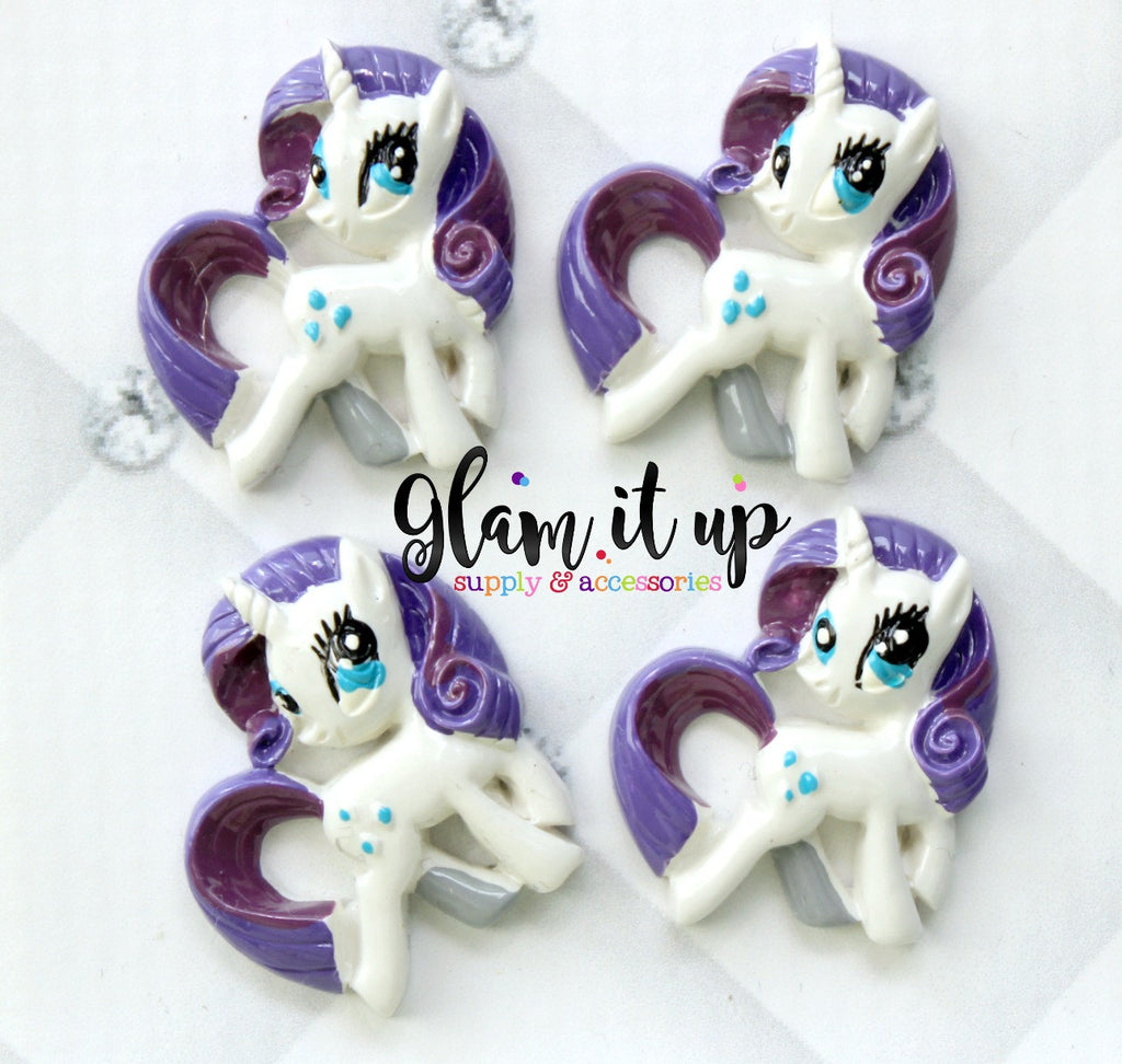 My Little Pony Bow Center - Rarity Resin