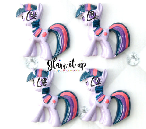 My Little Pony Bow Center - Twilight Sparkle Resin