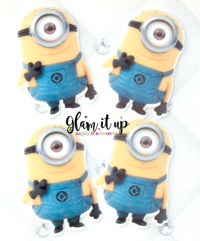 Minion Hair Bow Center