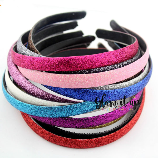 Glitter Lined Hard Headband