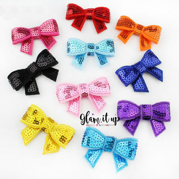 Sequin Bows 1.8" Appliques