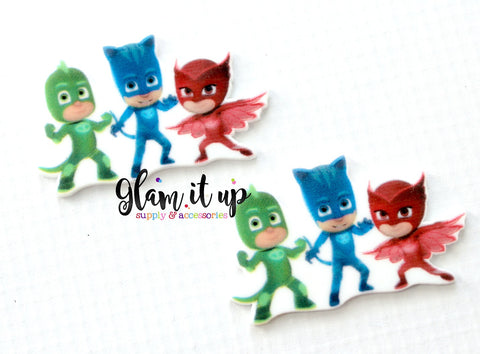 PJ Mask Hair Bow Center