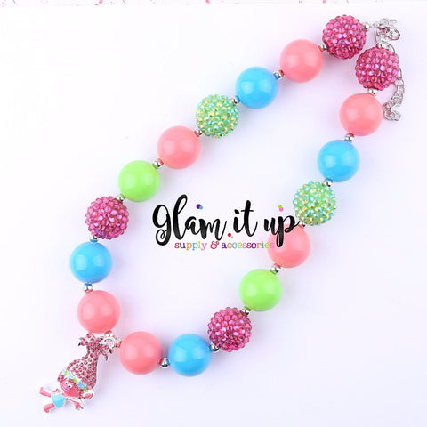 Trolls Poppy Chunky Necklace