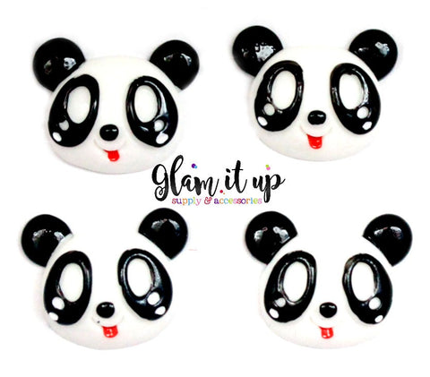 Panda Hair Bow Center