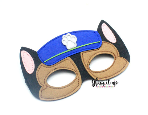 Paw Patrol Mask-Felt mask-Dress up-halloween mask-party mask-party favor-paw patrol costume-chase mask