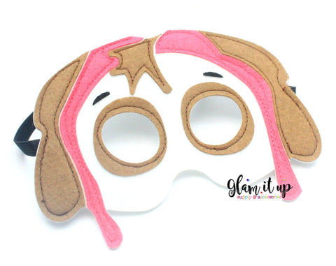 Paw Patrol Mask-Felt mask-Dress up-halloween mask-party mask-party favor-paw patrol costume-skye mask
