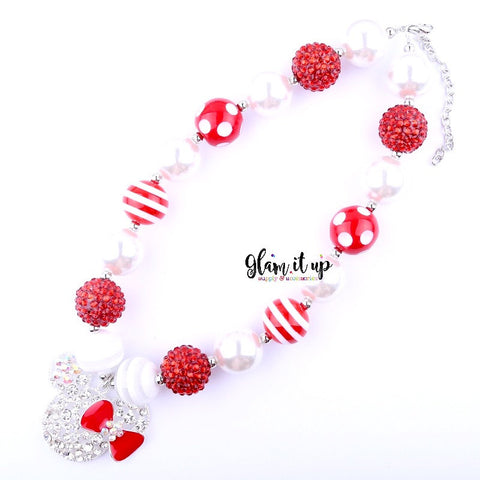 Red Mouse Chunky Necklace