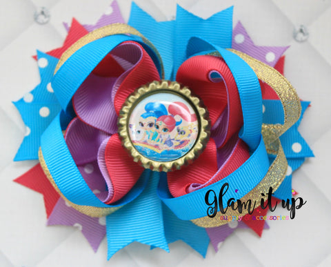 Shimmer and Shine Hair Bow
