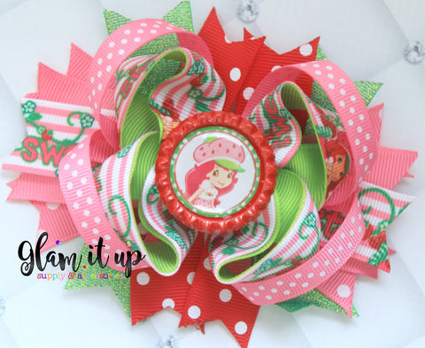Strawberry Shortcake Hair Bow