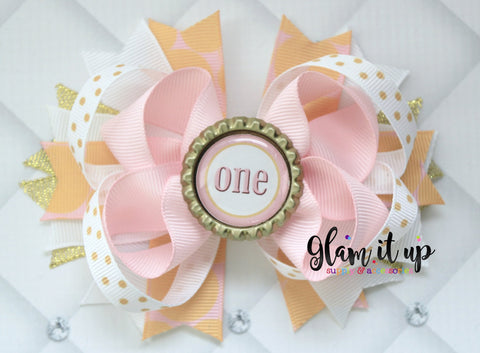 First Birthday Hair Bow