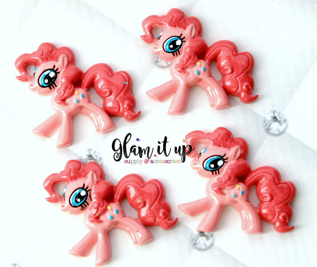 My Little Pony Bow Center - Pinkie Pie Resin