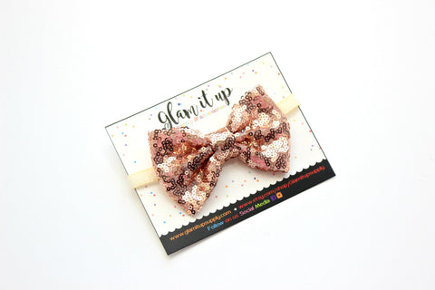 Rose Gold Sequin Headband