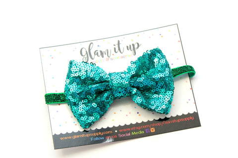 Green Sequin Headband