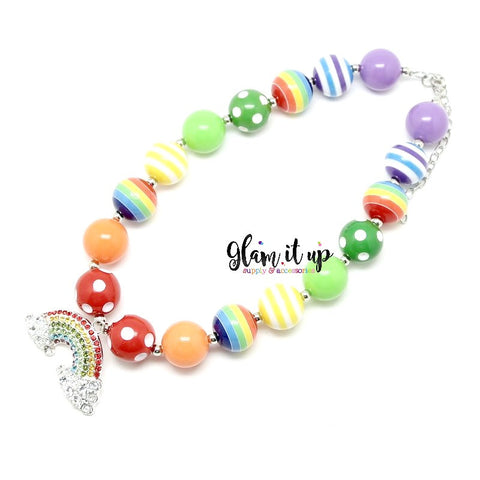 Rainbow Chunky Necklace
