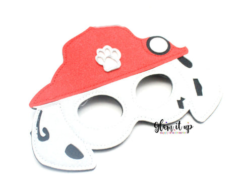 Paw Patrol Mask-Felt mask-Dress up-halloween mask-party mask-party favor-paw patrol costume-marshall mask