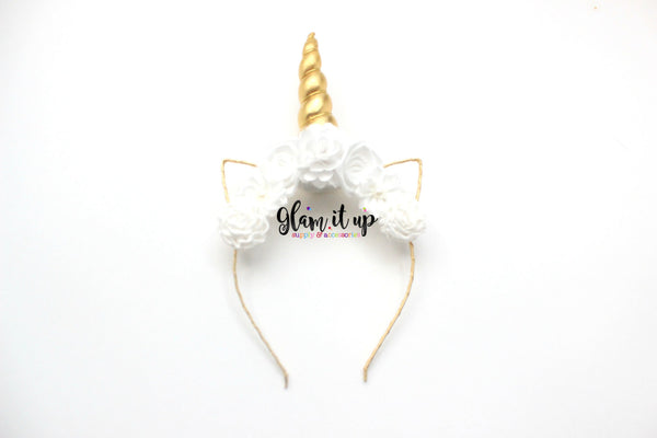 Unicorn Headband - White