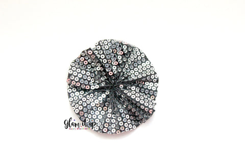 Silver Sequin Ballerina 2.5" Flower