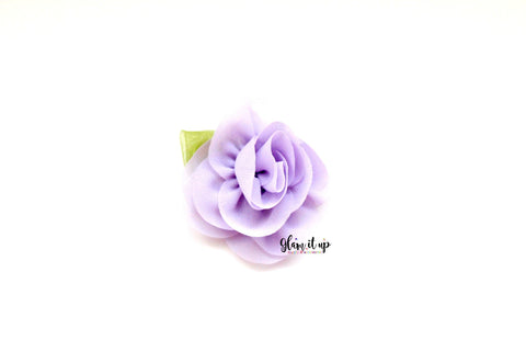 Chiffon Leaf Lavender 2.5" Flower