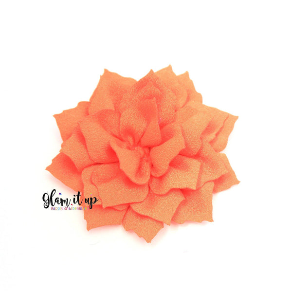 Lotus Orange 3" Flower