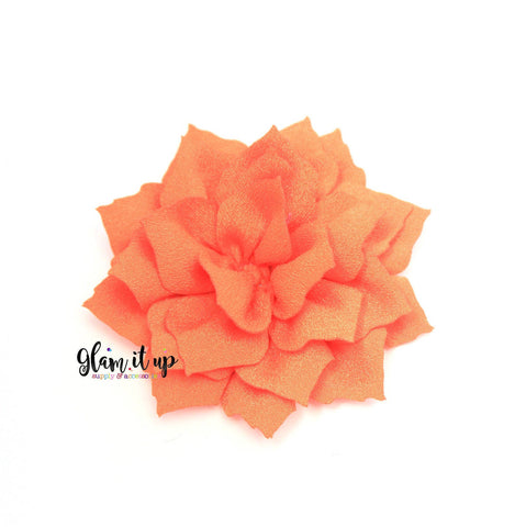 Lotus Orange 3" Flower