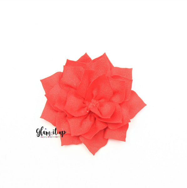 Lotus Red 3" Flower