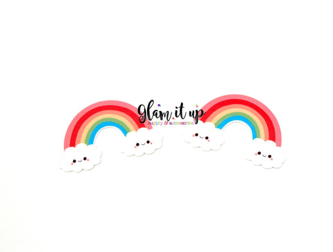 Kawaii Rainbow Bow Center