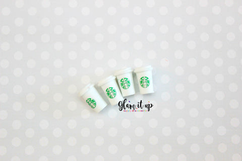 Starbucks Bow Center- Cabochon- Starbucks Resin